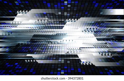 black blue silver Light Abstract Technology background for computer graphic website internet business.circuit.illustration.digital.infographics.binary code. 
