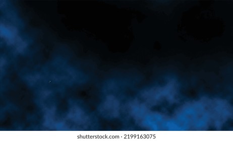 Black and Blue Smoke Background | Abstract Smoke In Dark Background | Abstract Colorful Smoke Background | Abstract Smoke Background | Neon Lights, a Searchlight. Abstract Light Dark
