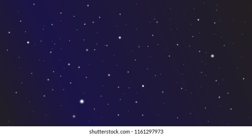 Black and blue space vector with planets, stars and nebulae.