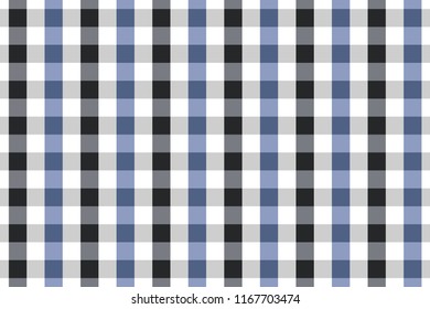 Black And Blue Tablecloth Seamless Pattern. Two Color Design 