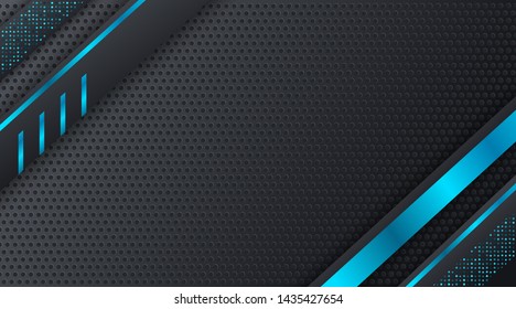 Black and Blue Techno Corporate Business Background Design Template, for banner, wallpaper, flyer, landing page, header, advertising