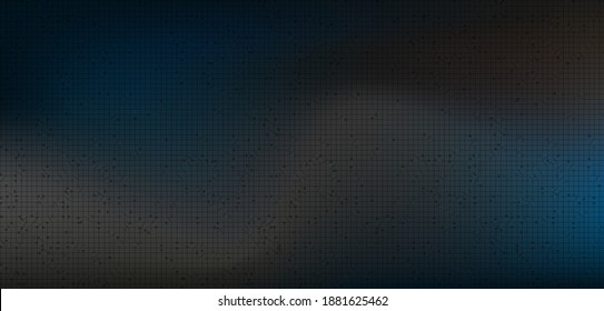 Fondo de tecnología negra y azul, diseño digital y concepto de conexión,Ilustración vectorial.