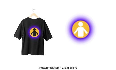 BLACK AND BLUE TSHIRT DESING