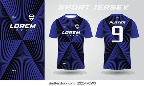 black blue t-shirt sport jersey design