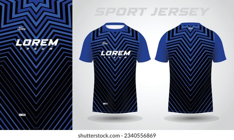 black blue t-shirt sport jersey design