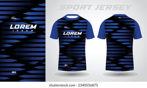 black blue t-shirt sport jersey design