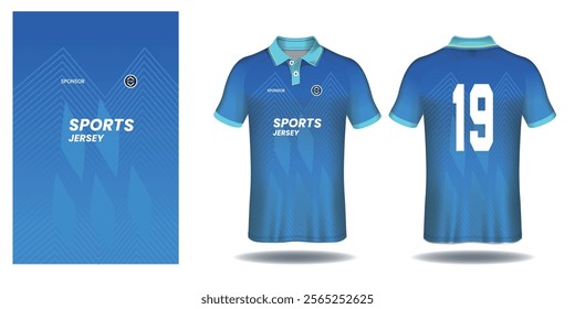black blue t-shirt sport jersey design
