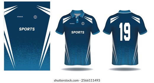 black blue t-shirt sport jersey design