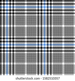 Black, Blue and White modern tartan plaid Scottish seamless pattern.Texture from plaid,tablecloths, clothes, shirts, dresses, jacket, skirt, paper, blankets and other textile products.Check pattern.