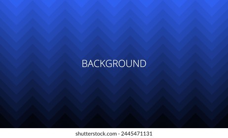 Schwarz-blauer Zickzack-Hintergrund. Abstrakter Banner mit Zickzacklinien. Gradient vermischt Chevron oder Fischgräten	