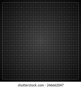 Black blueprint background. Vector illustration.