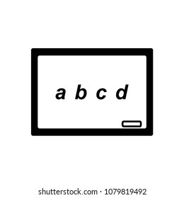 black board - education icon vector