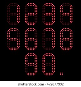 black board with electronic figures. vector illustration