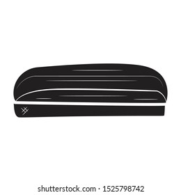 black board erasher icon flat black