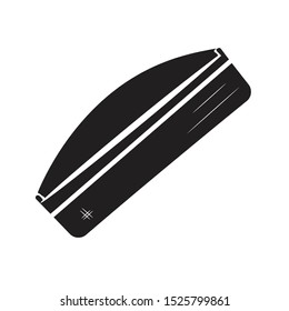 black board erasher icon flat black