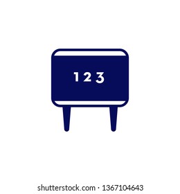 black board icon- education black board vector illustration