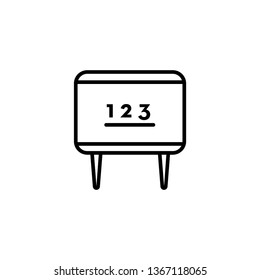 black board icon- education black board vector illustration