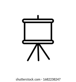 Plantilla de diseño vectorial de icono de pizarra negra