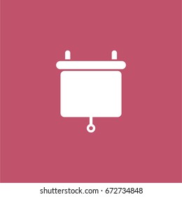 black board icon. vector sign symbol on white background