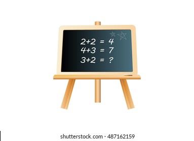 Black Board Isolated Vector illustration