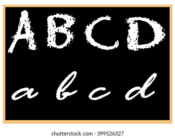 Black board - Learning letters