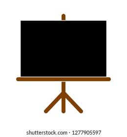 black board. presentation icon - blackboard isolated, presentation board illustration - board Vector
