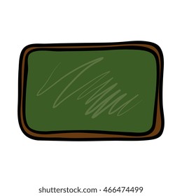 black board school isolated icon flat design