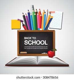 black board vector illustration