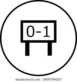 black board white background icon