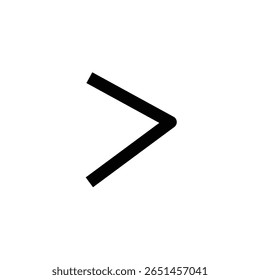 Negro Negrita Icono de flecha derecha Elemento de Diseño gráfico simple Fondo blanco Flecha negra