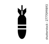black bomb icon on white background