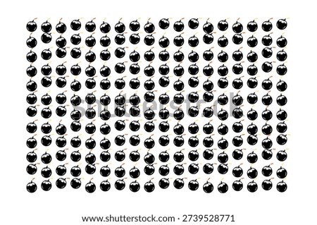 Black bomb pattern background for danger, explosion, or destructive power concept