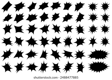 Schwarze Bombe Form Illustration Set