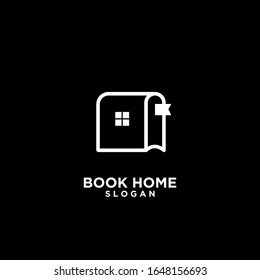 black Book house logo design icon design vector