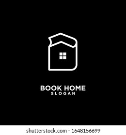 black Book house logo design icon design vector