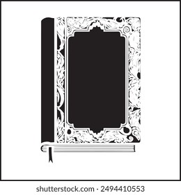 Black Book icon Simple book symbol pictogram  illustration, Cartoon open book and pages. Education concept. Line drawing. Opened books sign store logo. Flying pages. World book day.