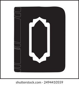 Black Book icon Simple book symbol pictogram  illustration, Cartoon open book and pages. Education concept. Line drawing. Opened books sign store logo. Flying pages. World book day.