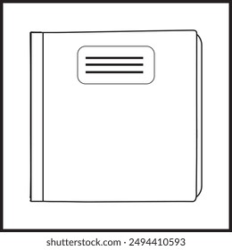 Icono de libro negro Ilustración de pictograma de símbolo de libro simple, libro abierto de dibujos animados y páginas. Concepto de Educación. Dibujo de líneas. Logotipo de tienda de signos de libros abiertos. Páginas voladoras. Día mundial del libro.