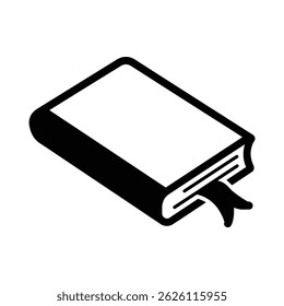 Black book icon style and educational knowledge white background