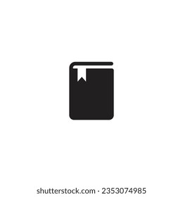 Black book logo with blank background, can be used as library logo