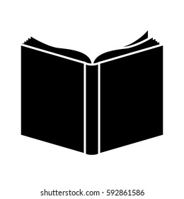 black book open icon, vector illustraction design image