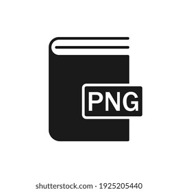 Black Book PNG format icon. Vector illustration