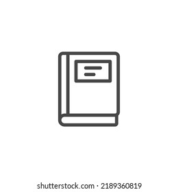 black book simple icon, Close book icon. Vector sign isolated