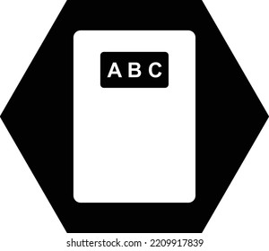 Diseño de símbolos de libro negro para web y móvil
