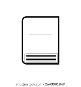 Black book vector illustration, can be used for icons, logos, etc.