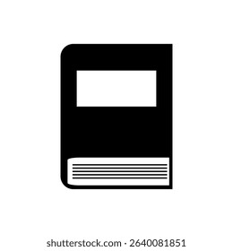 Black book vector illustration, can be used for icons, logos, etc.