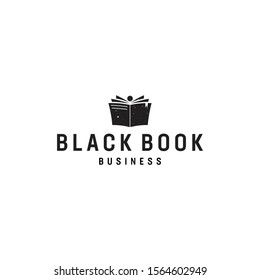 Black book vintage logo design