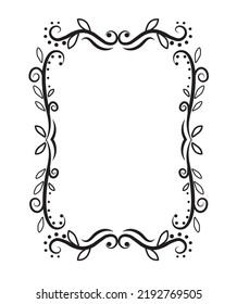 Black Border Frame Vector Illustration Stock Vector (royalty Free 