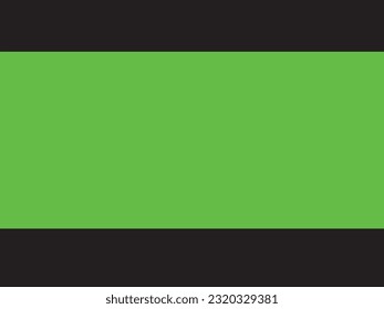 Black border green screen background for a film 
