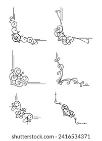 Black border ornament set collection